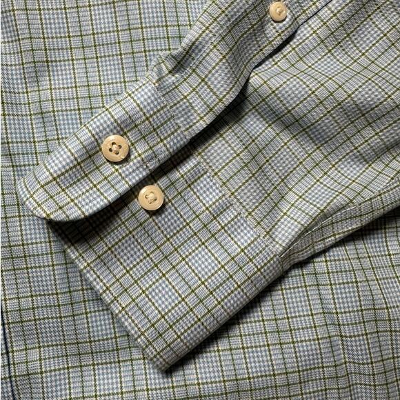 Peter Millar Men's XL Collared Plaid Button Down 100% Cotton - Picture 4 of 8